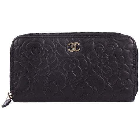 chanel camelia wallet|Chanel zip around organizer wallet.